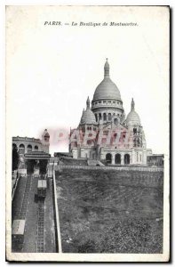 Postcard Old Paris Basilica of Montmartre