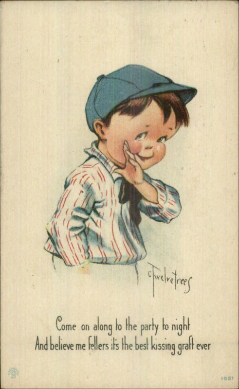 Charles Twelvetrees Kids c1915 Postcard - Little Boy COME?TO THE PARTY