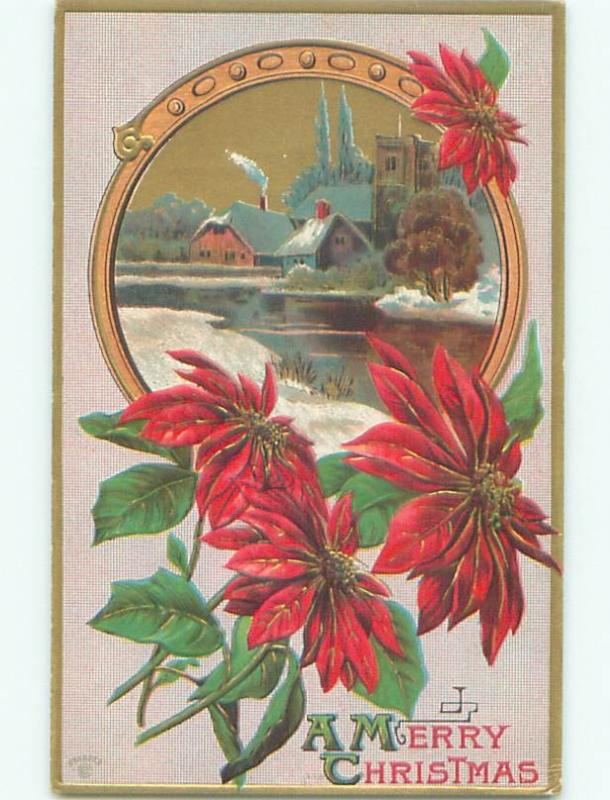 Divided-Back CHRISTMAS SCENE Great Postcard W9704