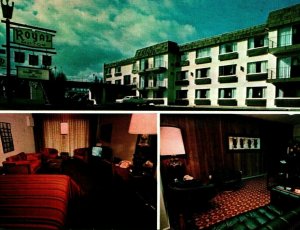 TV ON Royal Motor Inn Motel Multi View Bellingham WA UNP Chrome Postcard