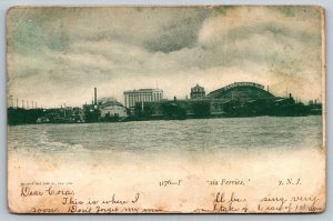 Pennsylvania Railroad PRR  Ferries To New Jersey New York City Postcard  1905