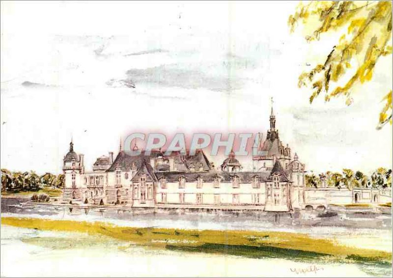 Modern Postcard Chateau de Chantilly