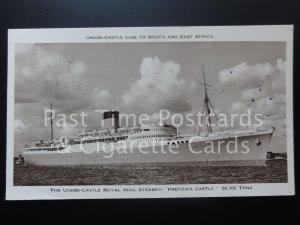 Union-Castle ROYAL MAIL STEAMER Pretoria Castle 28,705 Tons c1960 Postcard