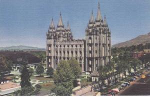 Mormon Temple - Salt Lake City UT Utah Linen Union Pacific