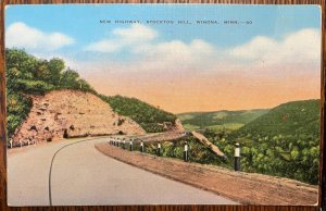 Vintage Postcard 1930-1945 Highway (U.S. Route 14) Stockton Hill, Winona, MINN