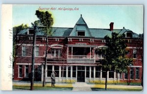 Hot Springs Arkansas Postcard Superior Hotel Building Exterior View 1910 Vintage