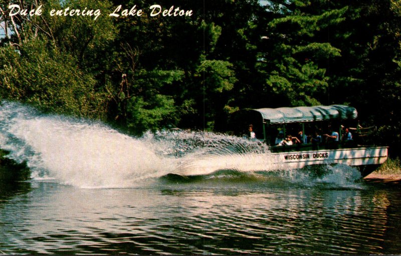 Wisconsin Dells Duck Entering Lake Delton