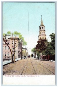 Charleston South Carolina SC Postcard Meeting St. Looking North c1905's Vintage