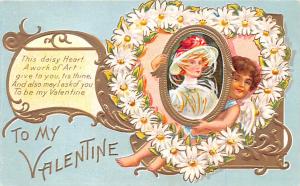 Valentines Day postal used unknown 