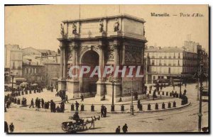 Postcard Old Porte d'Aix Marseille