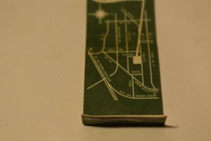 Old Oak Country Club Orland Park Illinois Golf Map 20 Strike Matchbook Cover