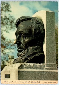 M-90410 Bust of Lincoln Cast in Bronze Lincoln Tomb Springfield Illinois