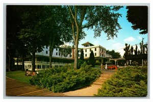 Vintage 1960's Postcard Hotel Conneaut in Conneaut Lake Park Pennsylvania