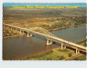 Postcard Delaware River Bridge-Pennsylvania Turnpike