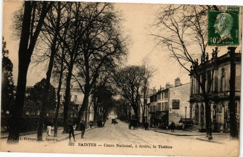 CPA SAINTES-Cours National a droite le Théatre (45481)