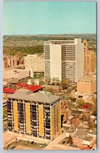 Mayo Clinic, Mayo Building, Rochester Minnesota, Vintage Aerial View Postcard