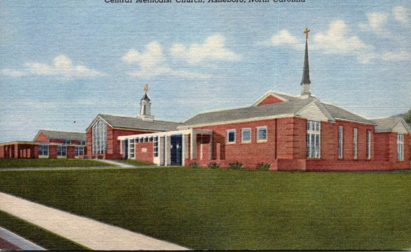 North Carolina Asheboro Central Methodist Church Curteich