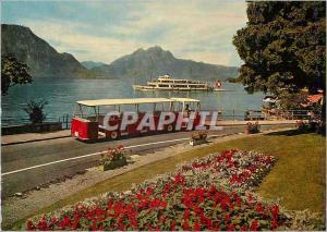 CPM Lido Bus Kurort Weggis mit Pilatus Bateau