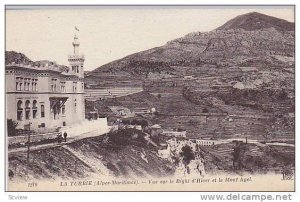 Vue Sur Le Righi d'Hiver Et Le Mont Agel, La Turbie (Alpes Maritimes), France...