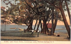 Lake House Docks Richfield Springs, New York