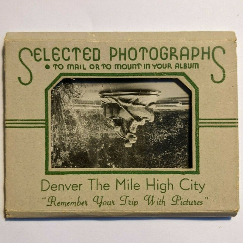 c1940s Denver, CO x8 Real Photo Pack Set Lot Mile High City Souvenir Vtg A20