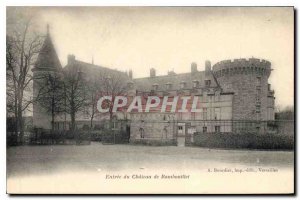 Old Postcard Entree du Chateau Rambouillet