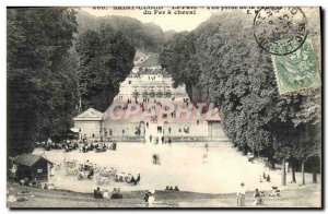 Old Postcard Parc de St Cloud View from the terrace of the iron horse