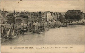 CPA ak Boulogne-sur-mer-front - port ships (1206838) 