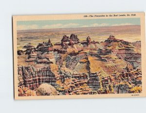 Postcard The Pinnacles in the Bad Lands South Dakota USA