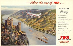 Along the way of TWA Airplane Unused 