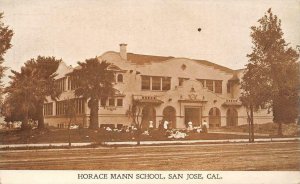 Horace Mann School, San Jose, California Bardell Print c1910s Vintage Postcard