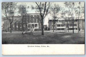 1910 Fulton Missouri Vintage Postcard Synodical College Building Field Unposted