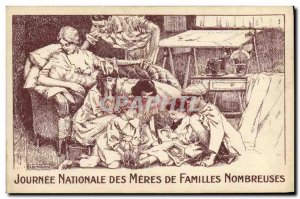 Postcard Old National Women Journees many families mothers