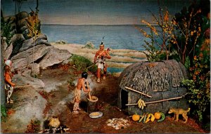 Connecticut, Stamford - Algonquin Indians Diorama - [CT-203]