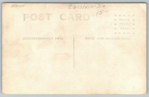 Skinner Maine~Lumber Yard During June Freshet~Spring Flooding~c1912 RPPC