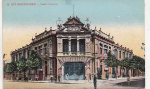 B81295 teatro urquisa  montevideo uruguay front/back image