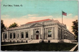 1910's Post Office Toledo Ohio Postal Service Government Office Posted Postcard