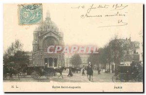 Old Postcard Paris Church of Saint Augustine
