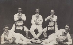 The Corsairs Old Music Hall Band in Chef Costumes Rare Postcard