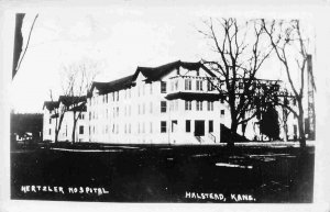 Hertzler Hospital Halstead Kansas #1 RPPC Real Photo postcard