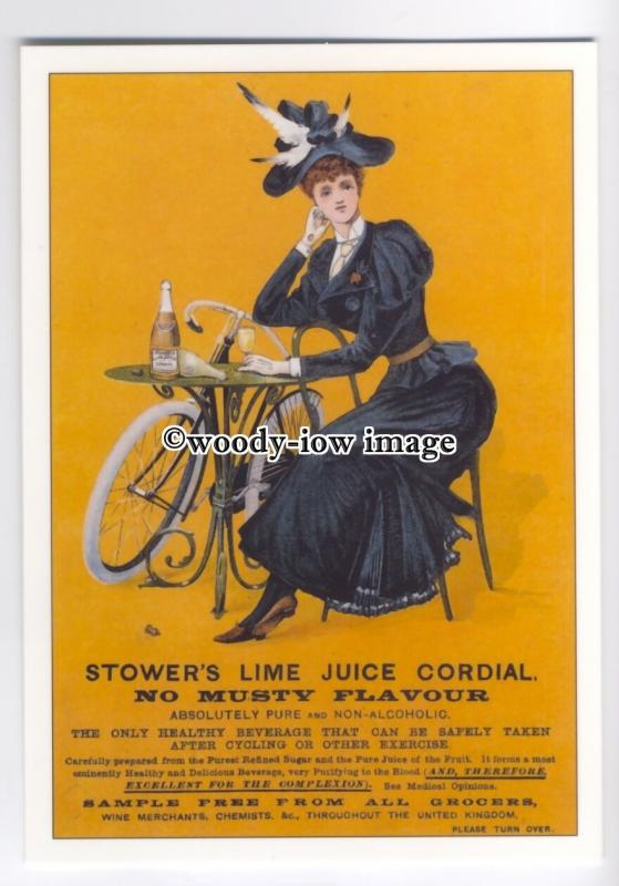 ad3560 - Stowers Lime Juice Cordial - Modern Advert Postcard