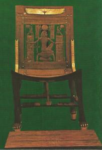 Postal 52646: Silla de madera del tesoro de Tutankhamon