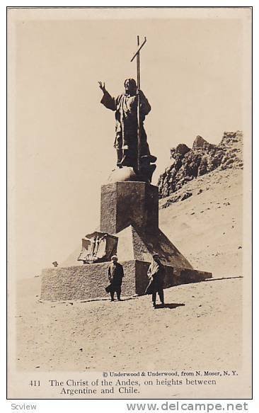 RP, The Christ Of The Andes, On Heights Between Argentine & Chile, 1920-1940s