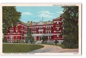 Lexington Kentucky KY Postcard 1930-1950 University of Kentucky Patterson Hall