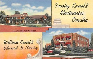 Crosley Kunold Mortuaries Omaha, NE USA Funeral Home Unused 