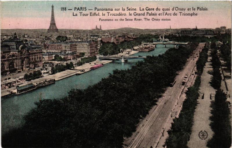 CPA PARIS Panorama sur la Seine (302715)