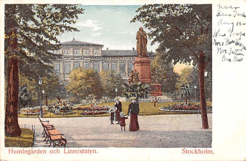 Humlegarden och Linnestatyn Stockholm Unused 