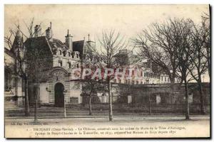Old Postcard Thouars Chateau