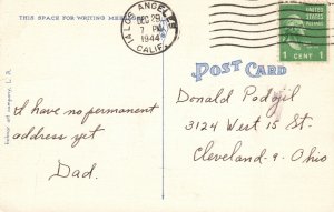 Vintage Postcard1944 Post Office Postal Service Building Hollywood California CA 