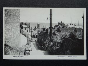 Suffolk ALDEBURGH Town Steps c1960s RP Postcard by Scott's Series